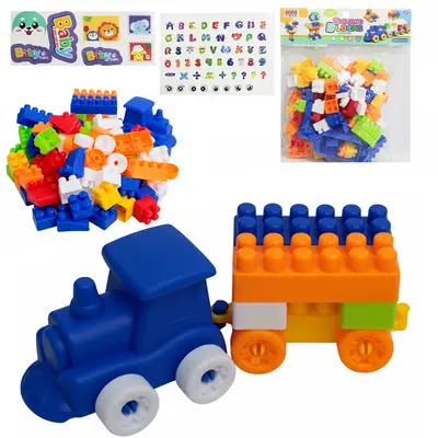 BLOCOS DE MONTAR BLOCKS COM 100 PECAS