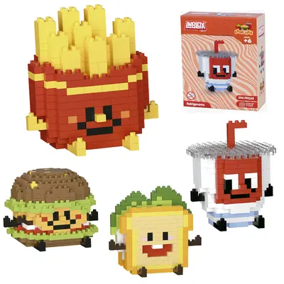 BLOCOS DE MONTAR INBLOX MINI LANCHES TLEG DP PLAY