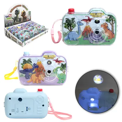 CAMERA FOTOGRAFICA INFANTIL DINOSSAURO COM PROJETOR DE IMAGEM + LUZ A BATERIA TOP KIDS DP PLAY