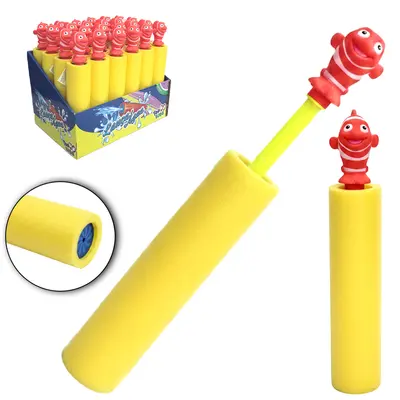 BASTAO DE ESPUMA LANCA AGUA PEIXE TOP KIDS 26CM DP PLAY
