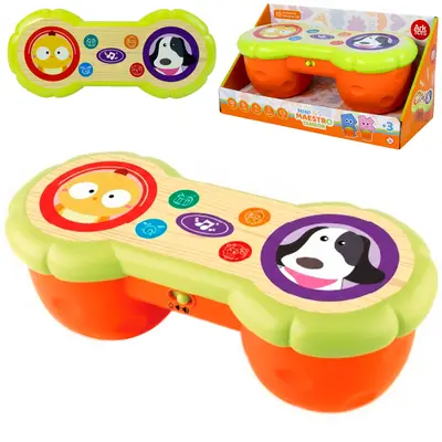 TAMBOR MUSICAL INFANTIL MINI MAESTRO A PILHA