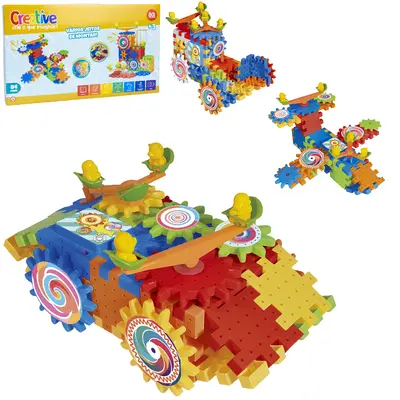 BRINQUEDO MONTA E DESMONTA CREATIVE A PILHA 84 PECAS