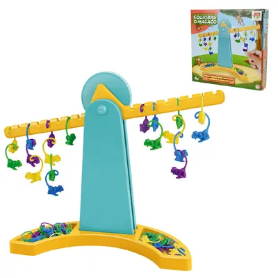 JOGO EQUILIBRA O MACACO COM ACESSORIOS 52 PECAS