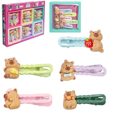 KIT ACESSORIOS PARA CABELO PRESILHA CAPIVARA DM BEAUTY DP PLAY FLUTUANTE 5 PECAS