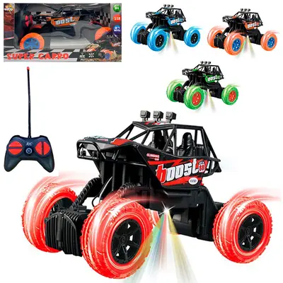 CARRO COM CONTROLE REMOTO SEM FIO SUPER CARRO 7 FUNCOES A PILHA