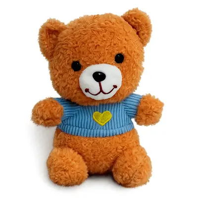 URSO DE PELUCIA COM VENTOSA CORACAO 20X15X12CM