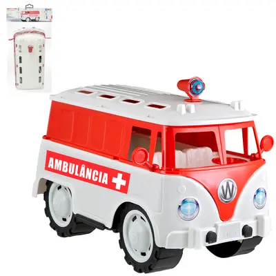 CARRO KOMBICA EMERGENCIA AMBULANCIA RODA LIVRE