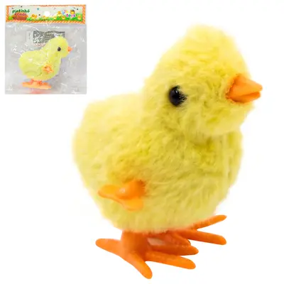 PINTINHO DE PLASTICO / PELUCIA A CORDA GIFT TOYS 8X8X5,5CM