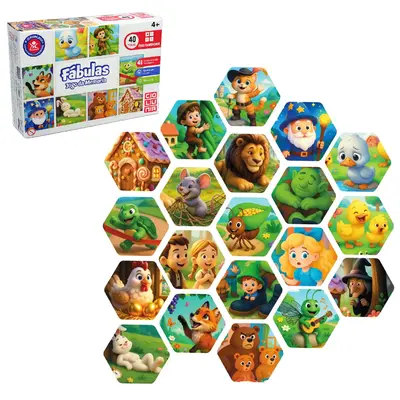 JOGO DA MEMORIA FABULAS COM 40 PECAS
