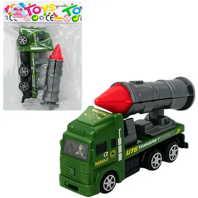 CAMINHAO MILITAR A FRICCAO PULL BACK 13X7X3,5CM