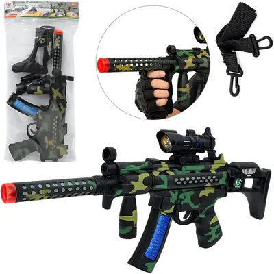 PISTOLA / METRALHADORA SPECIA FORCE COM LASER + SOM E LUZ A PILHA