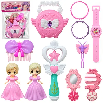 BONECA BEAUTY MAKEUP COM BOLSA + ESPELHO E ACESSORIOS 12 PECAS