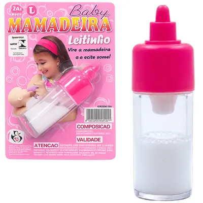 MAMADEIRA MAGICA PARA BONECA COM LEITINHHO