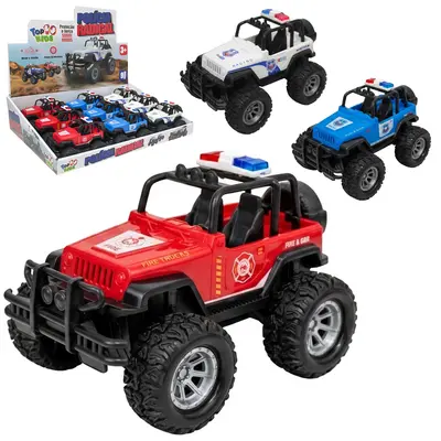 CARRO PICK-UP POLICIA RADICAL A FRICCAO PULL BACK TOP KIDS DP PLAY