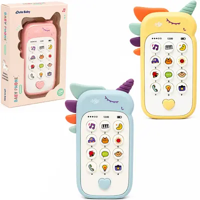 CELULAR MUSICAL INFANTIL UNICORNIO BABY PHONE COM LUZ A PILHA