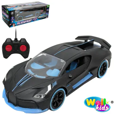 CARRO COM CONTROLE REMOTO SEM FIO ALIENFAST POSSANTES 7 FUNCOES COM LUZ A PILHA