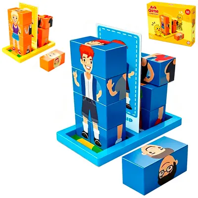 JOGO COMBINACOES EXPRESSOES COM 18 CARTSS + BASE E ACESSORIOS ARK GAME 29 PECAS