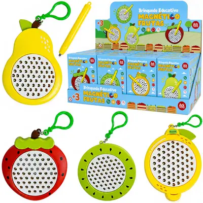 BRINQUEDO EDUCATIVO FRUTAS MAGNETICO COM CANETA ARK GAME DP PLAY