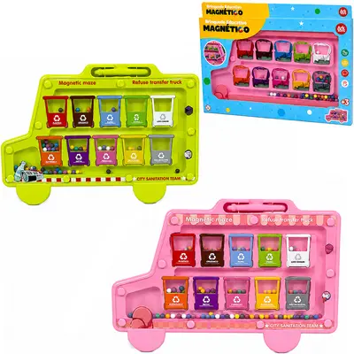 JOGO LABIRINTO MAGNETICO SORTIDOS CORES COM CANETA ARK TOYS