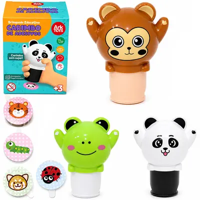 CARIMBO INFANTIL ADESIVOS COM CARTELA ARK TOYS DP PLAY