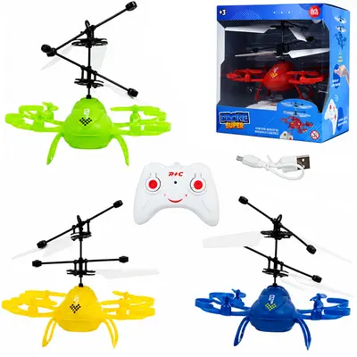 DRONE SUPER COM SENSOR DE APROXIMACAO RECARREGAVEL USB + CONTROLE REMOTO E LUZ ARK TOYS