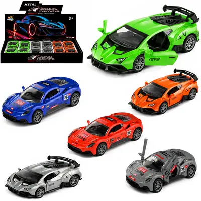 CARRO DE METAL A FRICCAO PULL BACK MINIATURA COLECIONAVEL DP PLAY