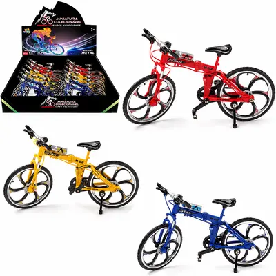 BICICLETA DE METAL MINIATURA COLECIONAVEL DP PLAY