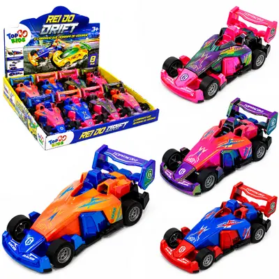 CARRO CINTILANTE A FRICCAO REI DO DRIFT TOP KIDS DP PLAY