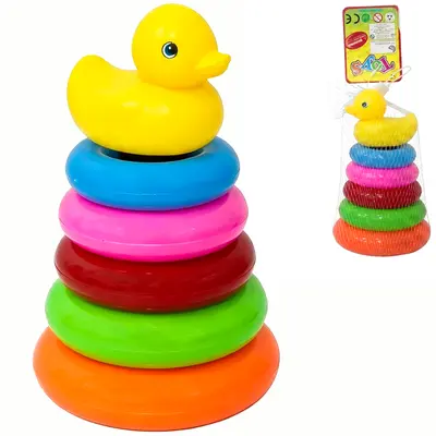 PIRAMIDE PATO ARGOLAS DIDATICO EDUCATIVO MONTA E DESMONTA NA REDE