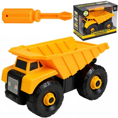 CAMINHAO CACAMBA / BASCULANTE MONTA E DESMONTA DIDATICO COM ACESSORIO X-CELL