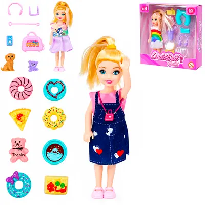 BONECA LINDA BELL PETTIT COM ACESSORIOS