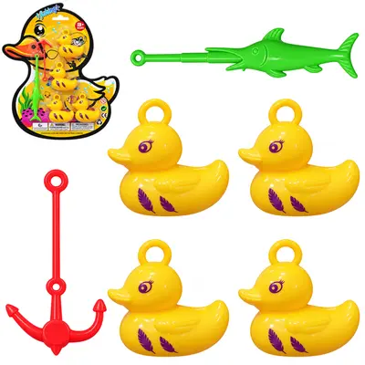 VARINHA PEGA PEIXE / PATO COM 4 PECAS FISHING