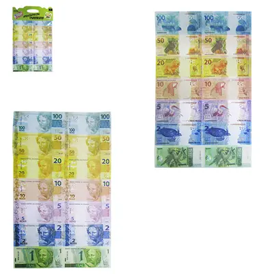 DINHEIRINHO APRENDENDO COM 70 NOTAS 10,5X4,5CM
