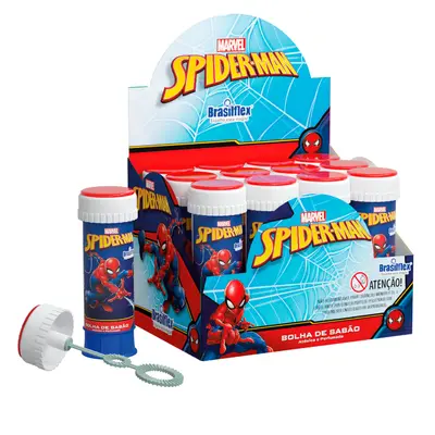 BOLHA DE SABAO HOMEM ARANHA/SPIDER MAN COM JOGO 60ML 11,4X3,8CM DE Ø