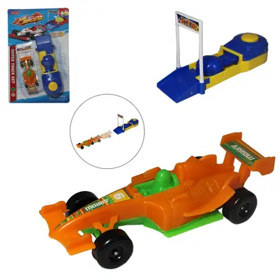 CARRO COM LANCADOR FORMULA 1 MAX SPEED 3 PECAS