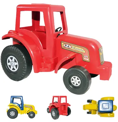 TRATOR DE PLASTICO RODA LIVRE COLORS