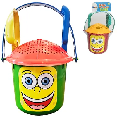 BALDE DE PRAIA COM PA + ANCINHO / RASTELO E PENEIRA BOB NA REDE