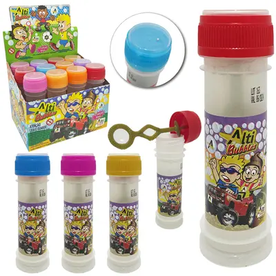 BOLHA DE SABAO ALTI BUBBLES COM JOGO 60ML 11,5X4CM DE Ø