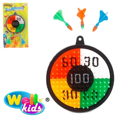 JOGO DE DARDO COM 3 DARDOS ULTRA MIRA 12CM DE Ø NA CARTELA WELLKIDS