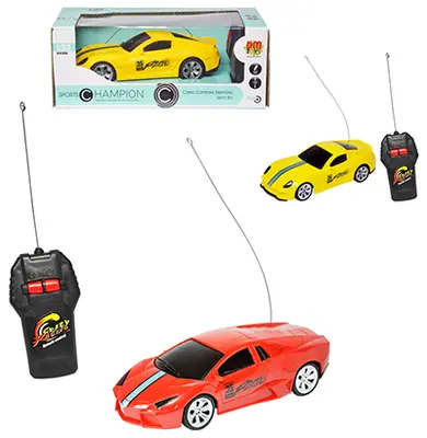 CARRO COM CONTROLE REMOTO SEM FIO SPORT A PILHA NA CAIXA
