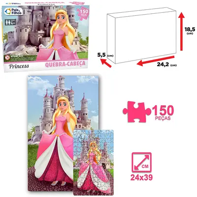 QUEBRA CABECA PRINCESAS COM 150 PECAS