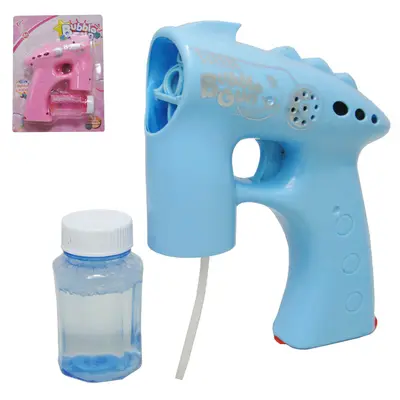 LANCA BOLHA DE SABAO PISTOLA BUBBLE GUN COM LUZ A PILHA