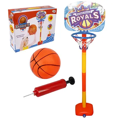 BASQUETE ROYALS COM PEDESTAL + BOLA E BOMBA WELLKIDS