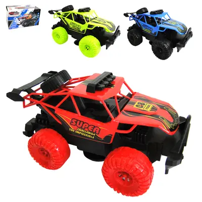 CARRO PICK-UP BATE E VOLTA CROSS COUNTRY COM SOM E LUZ A PILHA