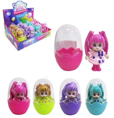 BONECA GIRLS COLORFUL FUNNY NA CAPSULA