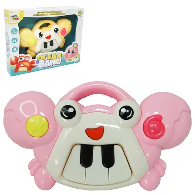TECLADO / PIANO MUSICAL INFANTIL BICHINHOS SORTIDOS COM LUZ A PILHA NA CAIXA