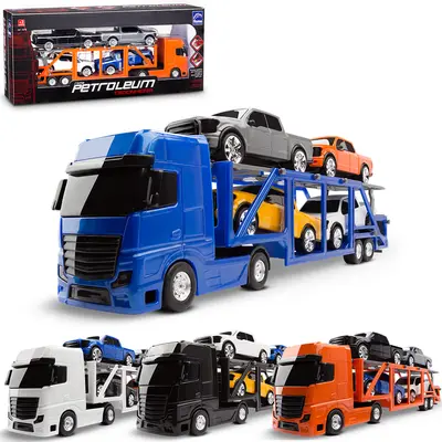 CAMINHAO CEGONHEIRA COM 4 CARROS PICK-UP ROMA PETROLEUM RODA LIVRE
