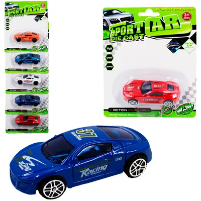 CARRO DE METAL SPORT CAR DIE CAST RODA LIVRE CRT