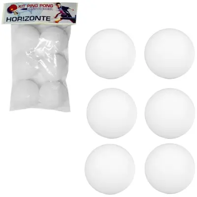 BOLINHA DE PING PONG COM 6 PECAS NA SOLAPA