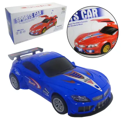 CARRO BATE E VOLTA SPORTS CAR COM SOM E LUZ COLORS A PILHA